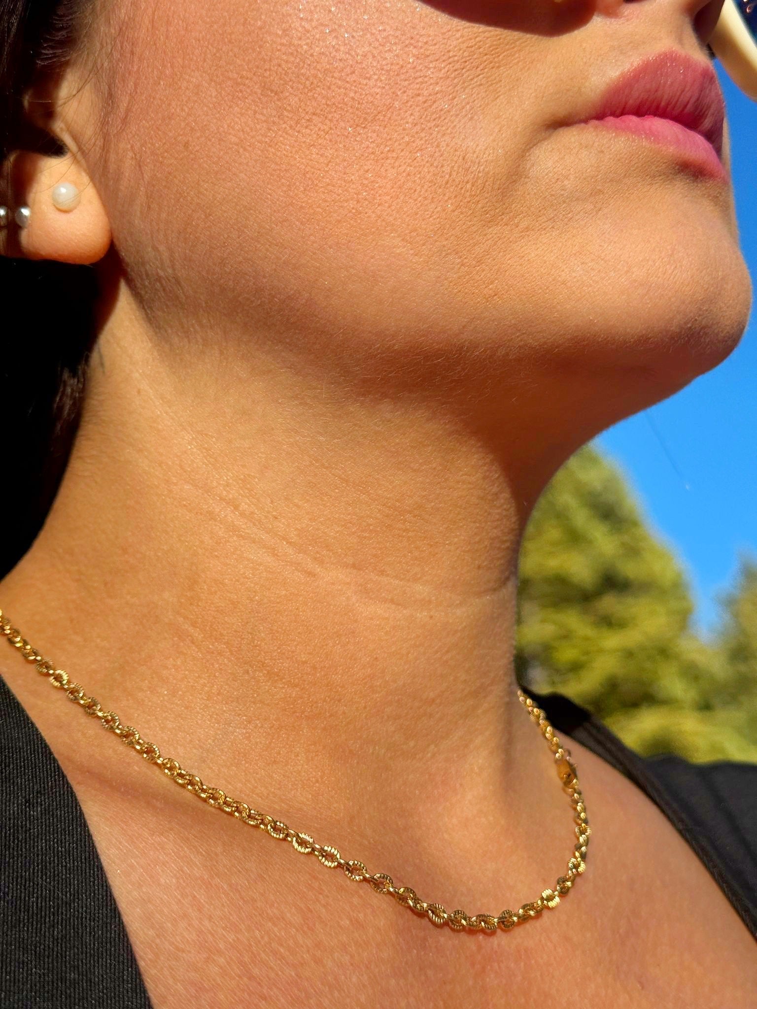 Cadena Óvalo Mujer 3mm/45cm