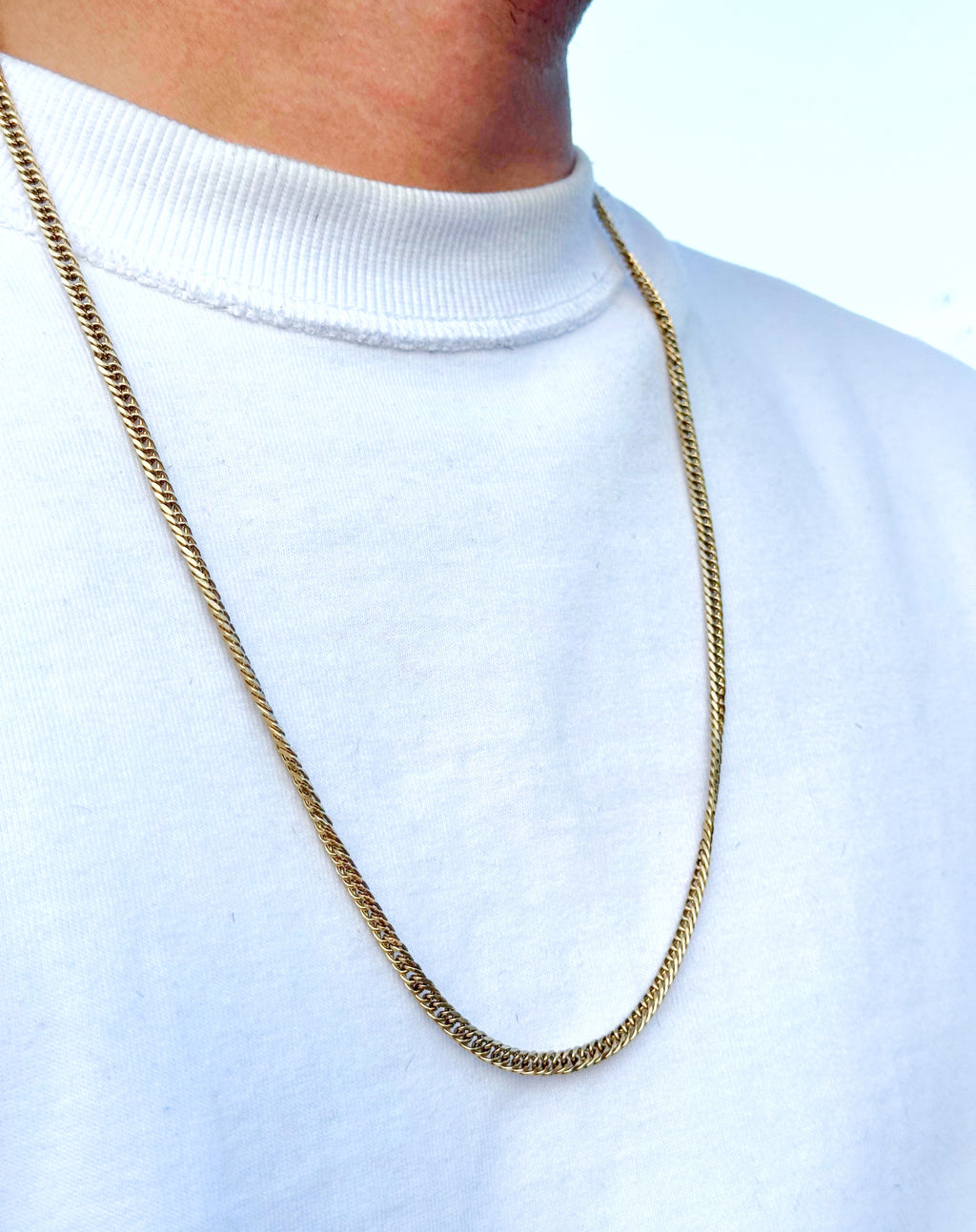 Cadena Barbada Hombre 4mm/65cm