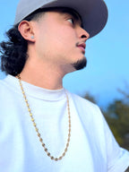 Cadena Grano de Café Hombre 6mm/65cm