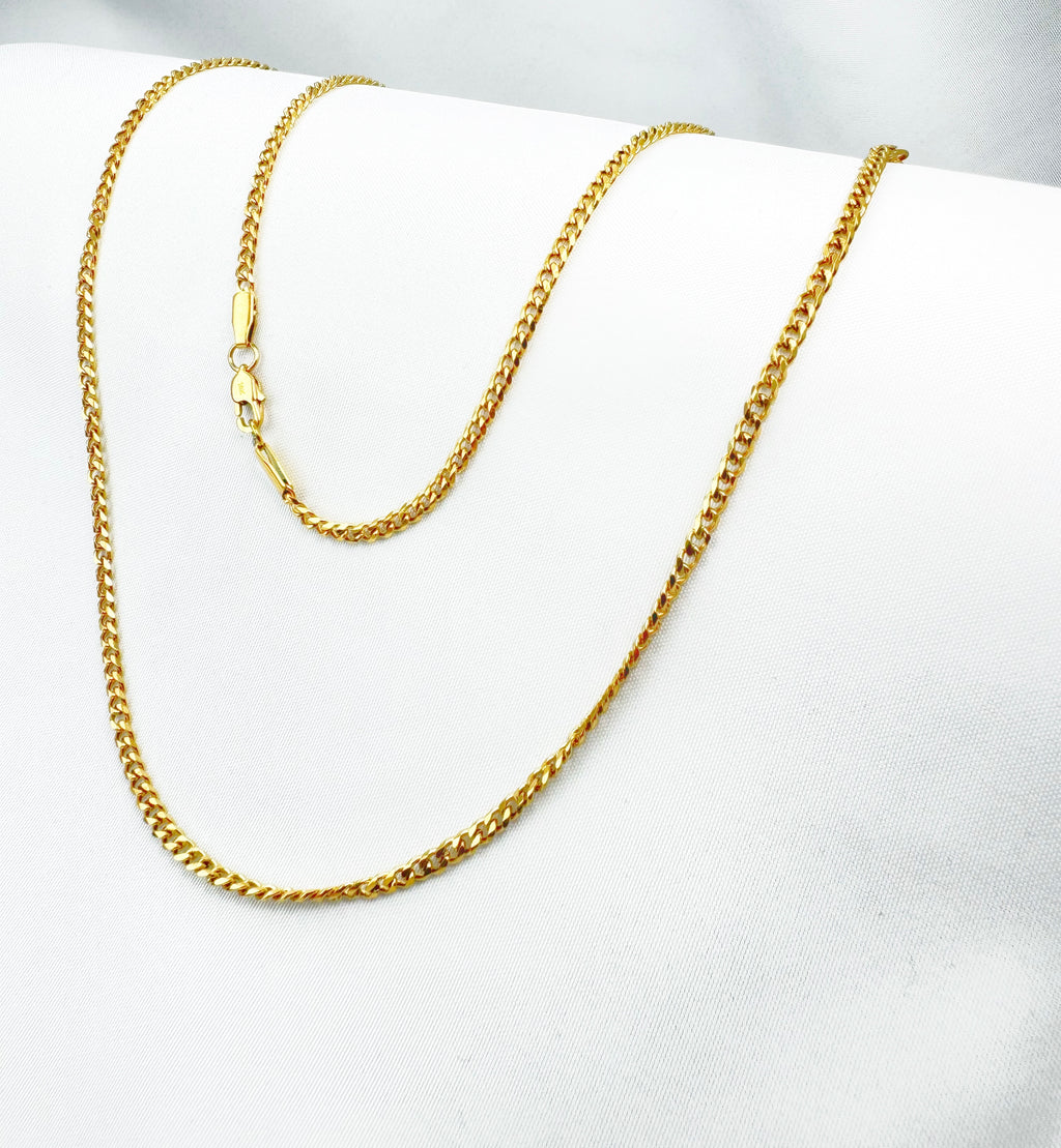 Cadena Cubana Mujer 3mm/45cm