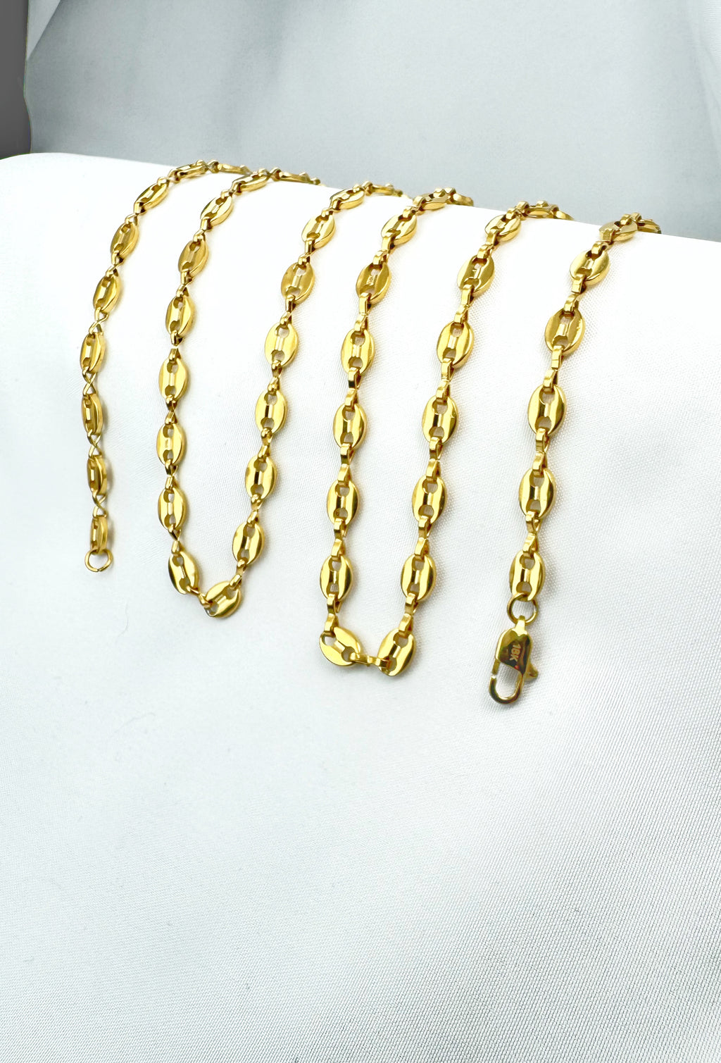 Cadena Grano de Café Hombre 6mm/65cm