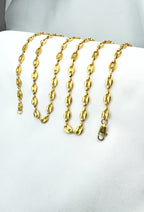 Cadena Grano de Café Hombre 6mm/65cm