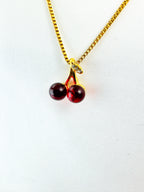 Cadena Mujer Cherry Roja /45cm
